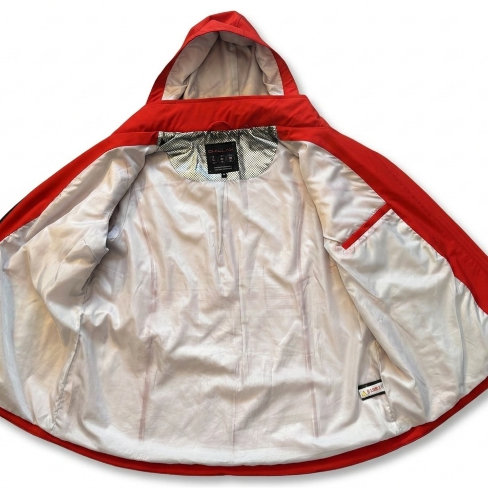 Chillax Red Rain and Wind Jacket - Removable Hood - Plus Size - 3X/XXXL - Picture 2 of 6